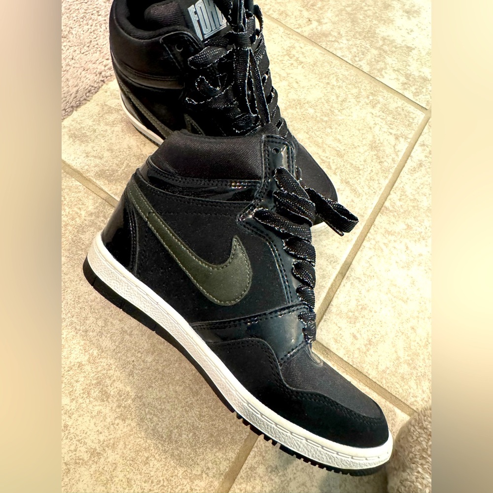 Worn once Nike force sky high hidden wedge